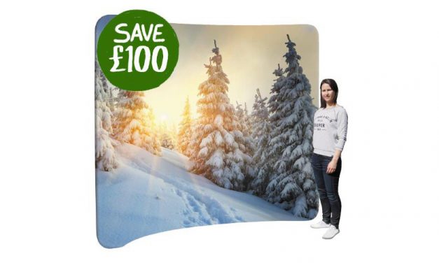 January Sale! £100 off a ‘Curve 30’ Fabric Display